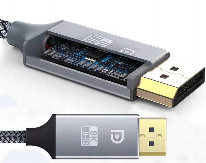 Kabel DisplayPort 1.4 8K 60Hz Rozdzielczość 4K 144Hz DP-DP HDR Monitor 3m
