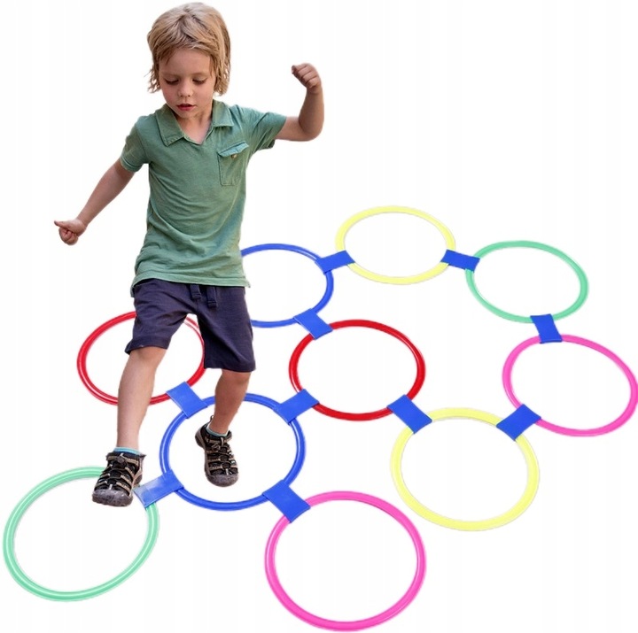 Gra Zręcznościowa Plenerowa Zabawa Ruchowa 3w1 Prezent dla 3 4 5 6 7 latka