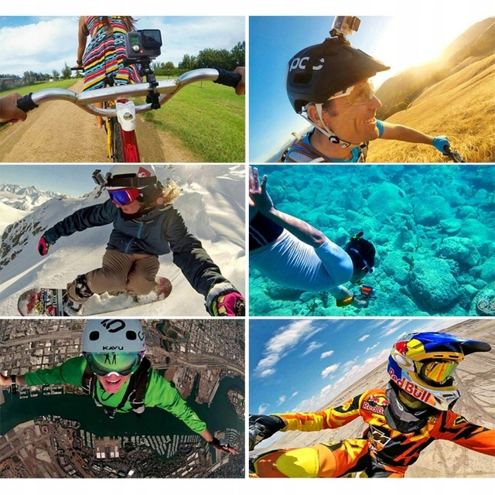 MEGA ZESTAW 53w1 AKCESORIA DO KAMERY GOPRO HERO 12 11 10 9 8 7 6 INSTA DJI