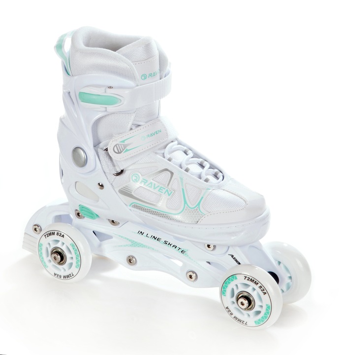 Rolko-Wrotki 3w1 RAVEN Spirit White/Mint 37-40