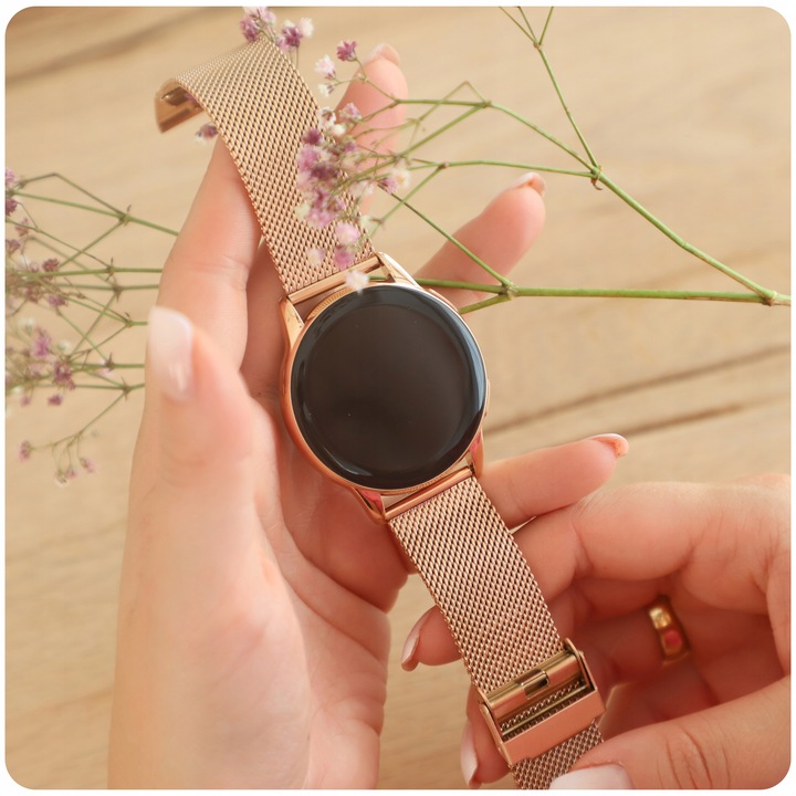 SMARTWATCH ZEGAREK DAMSKI POLSKIE MENU WIELOFUNKCYJNY 300mAh AMOLED 2 PASKI