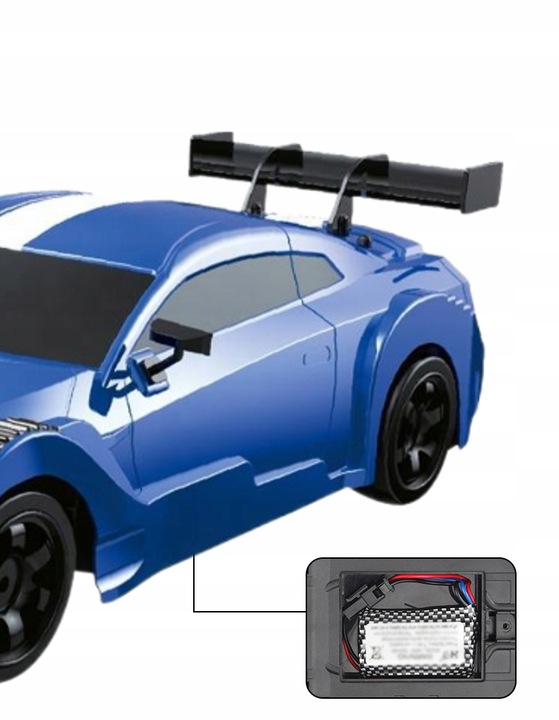 Samochód Zdalnie Sterowany RC DUŻY Auto na pilot 4x4 Drift led dym do drift