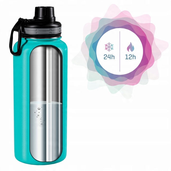 Kubek termiczny dla dzieci do szkoły termos na herbatę wymienne ustniki 1l