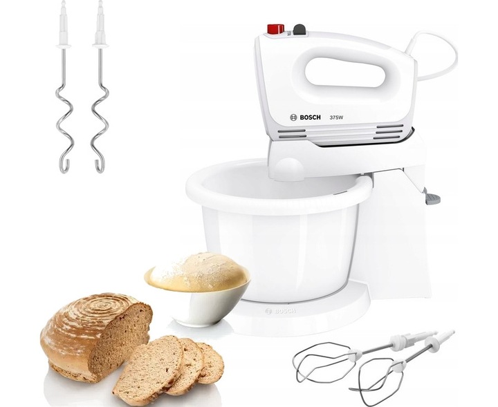 BOSCH MIKSER RĘCZNY ROBOT MISA MQWPL2000 CleverMixx 375W+Ściereczki Spontex