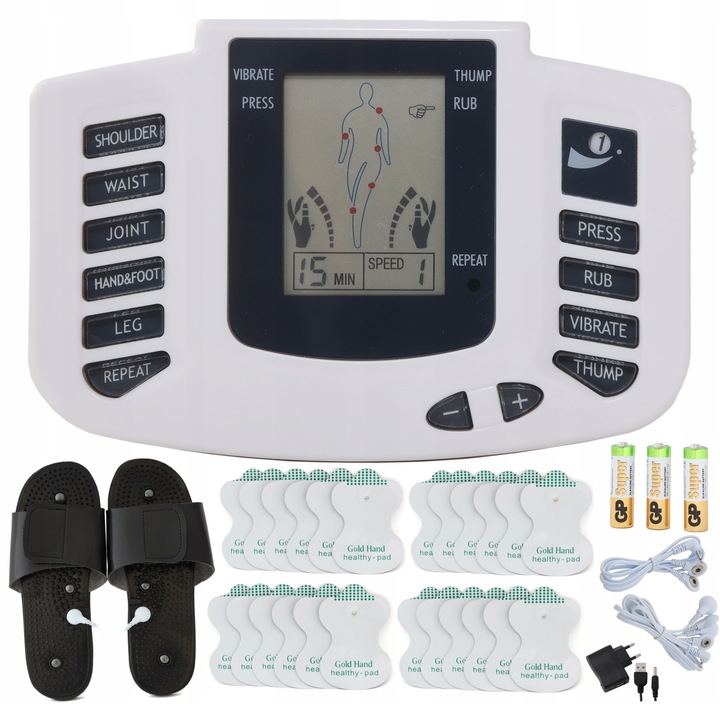 16x ELEKTRODY ŻELOWE ELEKTROSTYMULATOR TENS EMS