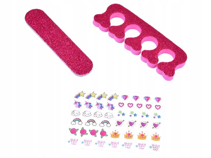 KUFEREK JEDNOROŻEC Z KOSMETYKAMI DLA DZIEWCZYNKI PAZNOKCIE MAKIJAŻ MAKE UP