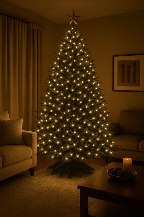 LAMPKI CHOINKOWE 500 LED BIAŁE CIEPŁE WEWNĘTRZNE ZEWNĘTRZNE ŚWIATEŁKA