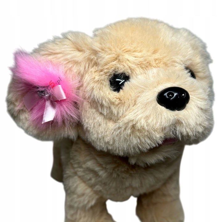 INTERAKTYWNY PIESEK PLUSZOWY NA SMYCZY CHODZĄCY SZCZEKAJĄCY N BATERIE XXL