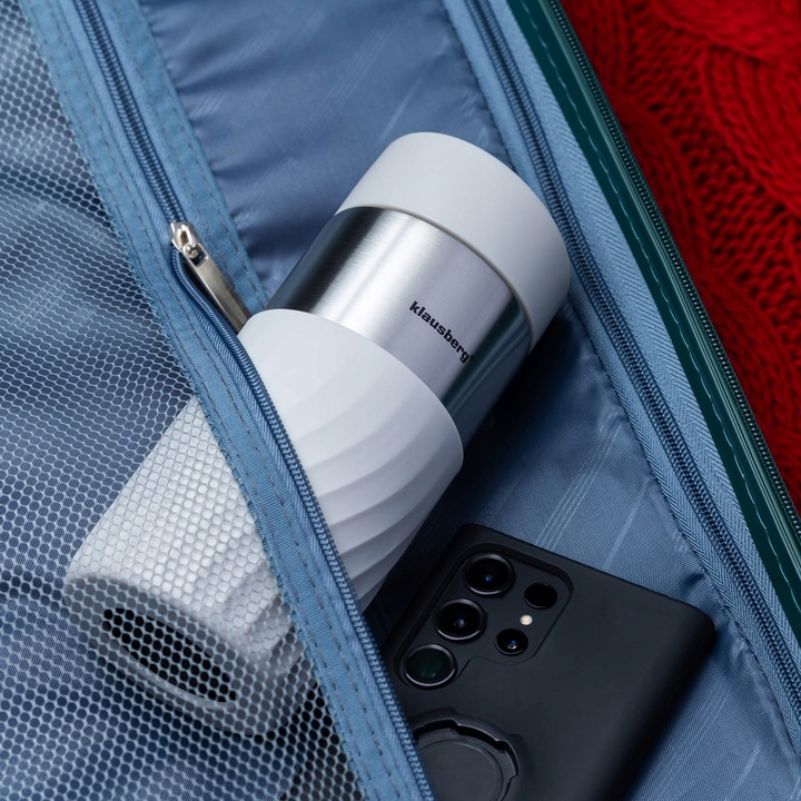 Kubek termiczny 300ml KLAUSBERG biały KB-7631