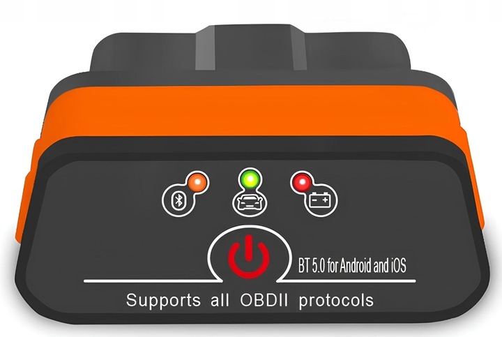 Interfejs diagnostyczny ELM327 Tester OBD2 Bluetooth 5.0 Smartphone iPhone