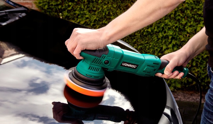 Polerka samochodowa 1050W – 150mm plus 4 pady