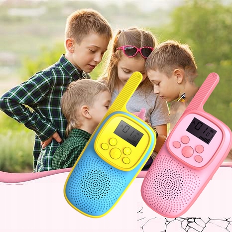 WALKIE TALKIE DLA DZIECI KRÓTKOFALÓWKA ZESTAW 2SZT ŁOKIEĆ DUŻY WYSIĘG 2025