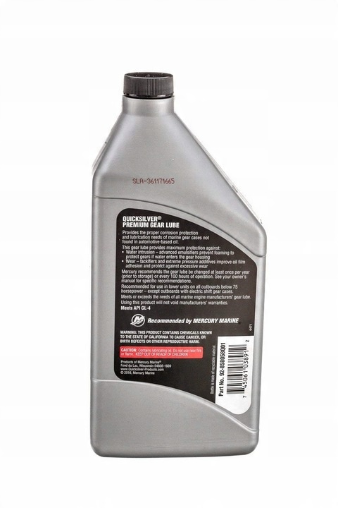 Olej do spodziny Quicksilver 80W-90 1L 80w90 GEAR