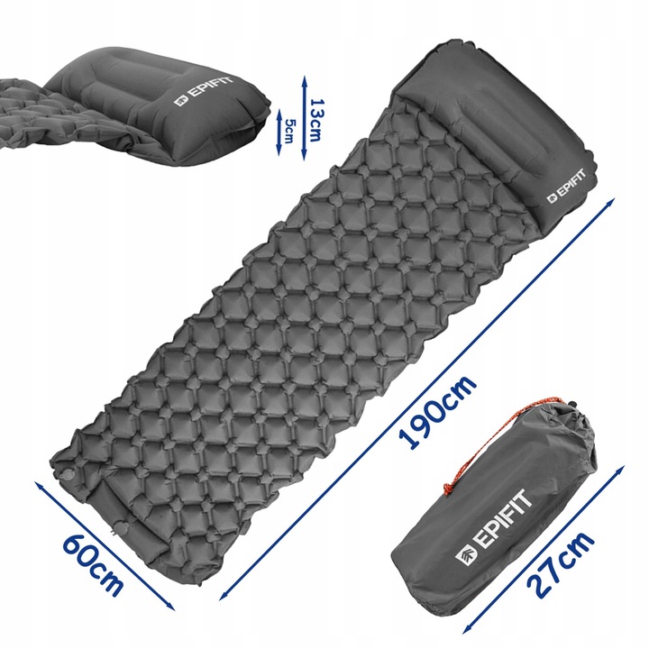 ULTRALEKKI Materac Samopompujący do spania jednoosobowy Karimata Dmuchana
