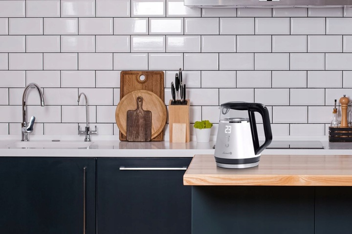 Mały czajnik elektryczny szklany pamięć regulacja WK-2503 Compact 1l 1100W