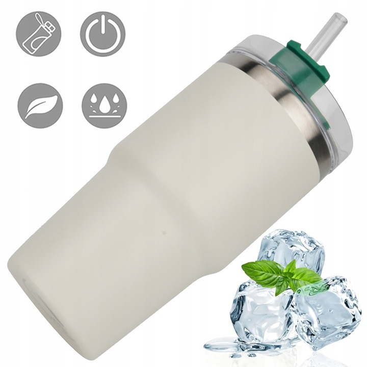 KUBEK TERMICZNY DO KAWY NA WYNOS, KUBEK PODRÓŻNY BUTELKA NA WODĘ 591 ML