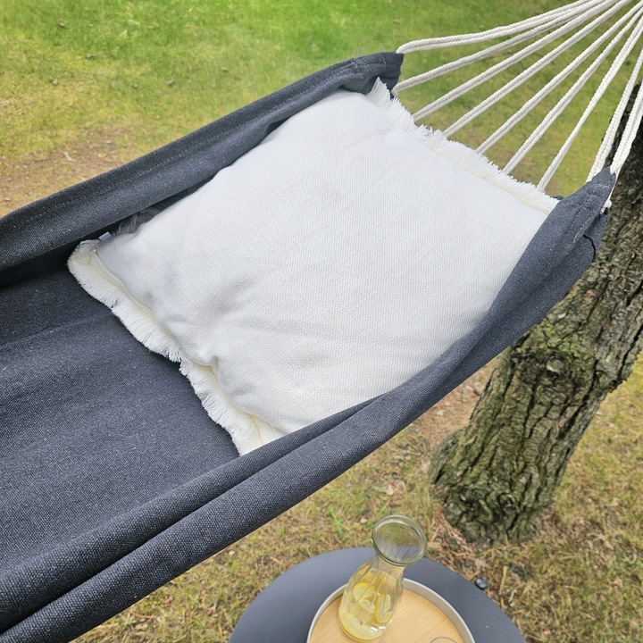 HAMAK OGRODOWY TURYSTYCZNY BOHO MOCNY DWUOSOBOWY 150x275cm 240kg + TORBA