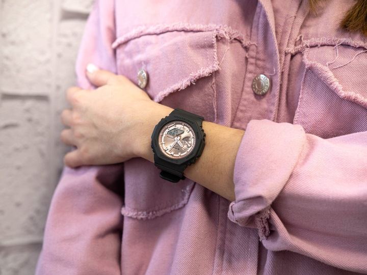 DAMSKI ZEGAREK CASIO GMA-S2100MD-1AER G-SHOCK GRAFITOWY 200M DO BIEGANIA