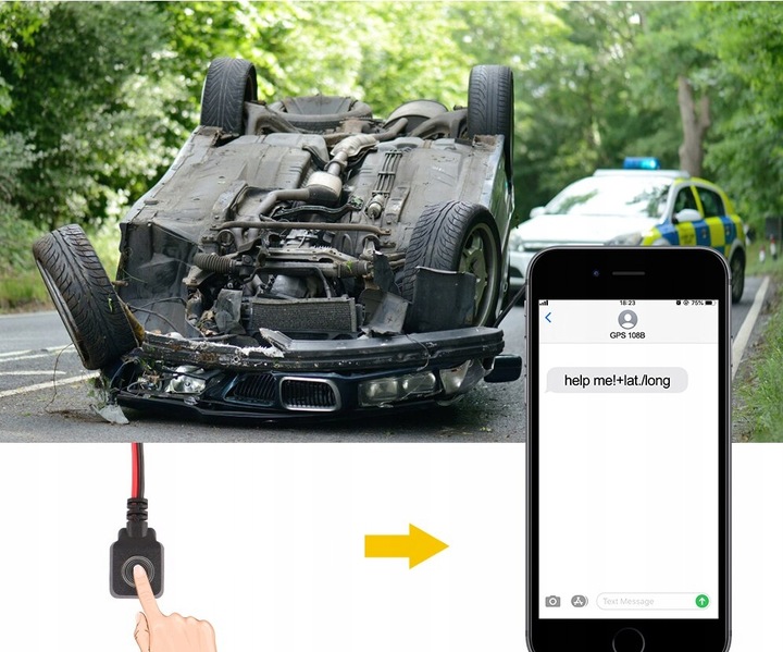 LOKALIZATOR GPS TK108B MAGNES PODSŁUCH 10000mAh