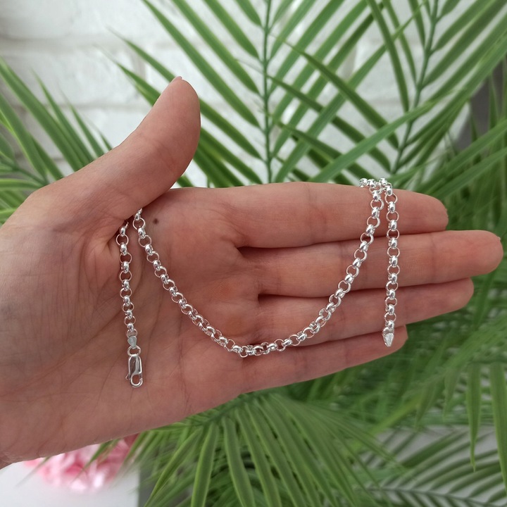 Łańcuszek srebrny Rolo 55cm 4.2mm 925