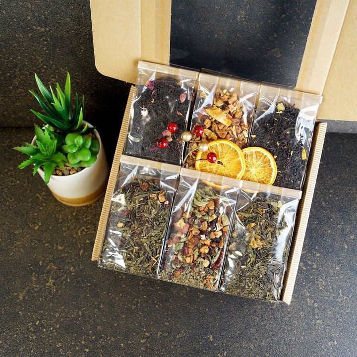 Zestaw Prezentowy, Kosz Herbat Mix na Urodziny dla Mamy, Nauczyciela