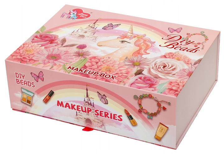 ZESTAW KOSMETYKÓW DO MAKIJAŻU MAKE UP KUFEREK NA KOSMETYKI CIENIE LAKIERY