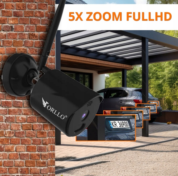 Kamera Zewnętrzna Bezprzewodowa WiFi IP ORLLO TZ4 Jakość Super HD + GRATIS