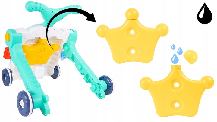 PCHACZ JEŹDZIK CHODZIK INTERAKTYWNY HULAJNOGA STOLIK 5w1 DLA DZIECI