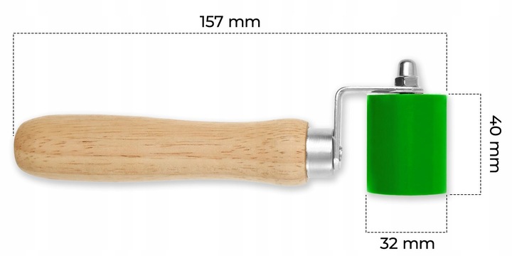 Wałek dociskowy silikonowy 40mm do aplikacji folii i mat wygłuszających
