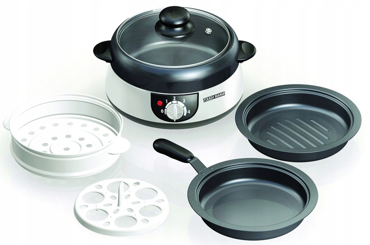 Multicooker wolnowar parowar 8w1 pojemność 1,5L garnek ceramiczny Hometech