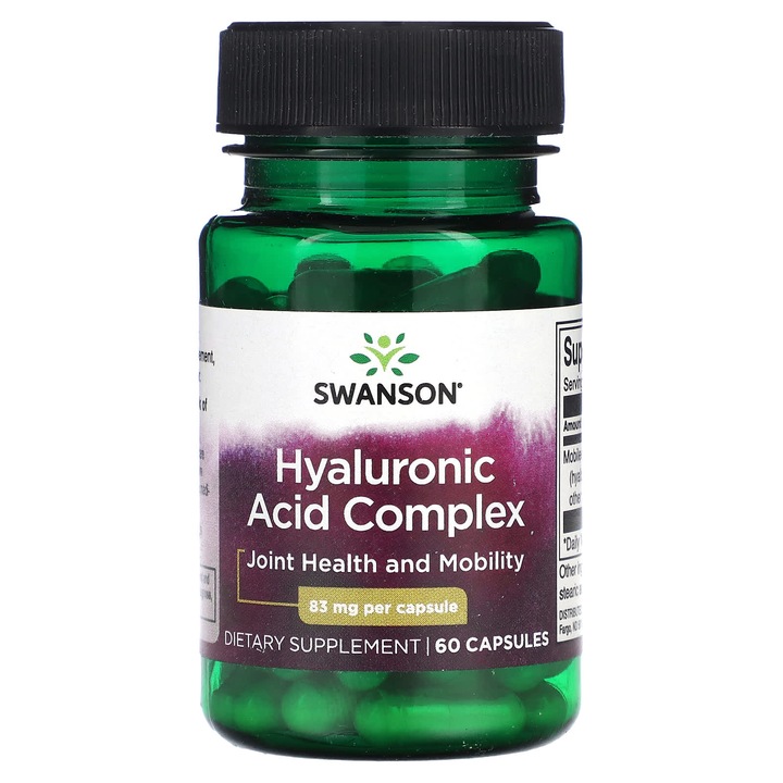 Swanson Kwas Hialuronowy Hyaluronic Acid Complex 60 kapsułek 83mg
