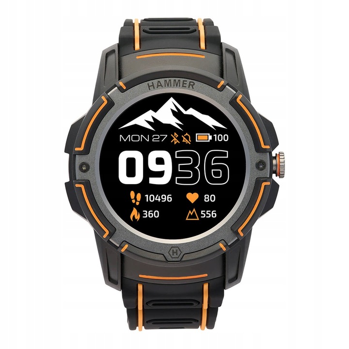 HAMMER Watch Plus AMOLED, GPS, Smartwatch Sportowy