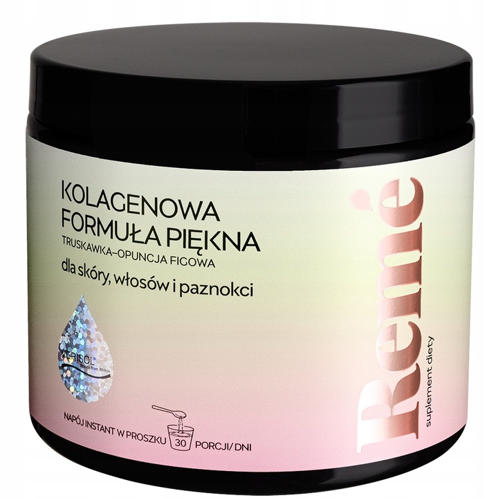 REME Kolagen do picia w proszku o smaku truskawka-opuncja figowa 30 porcji