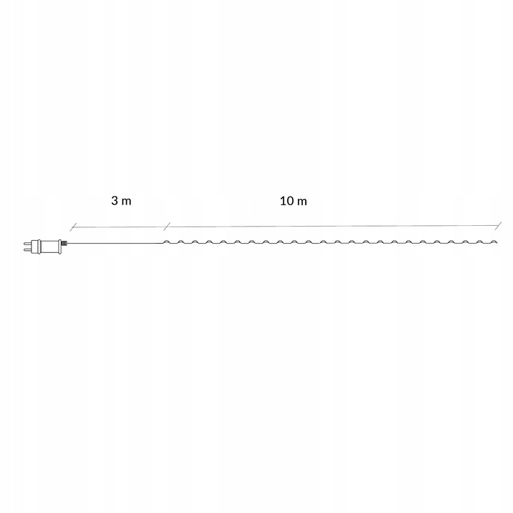 LAMPKI DRUCIKI 100LED MIKRO NA PRĄD ZIMNE BIAŁE ZASILACZ zew/wew 8 FUNKCJI