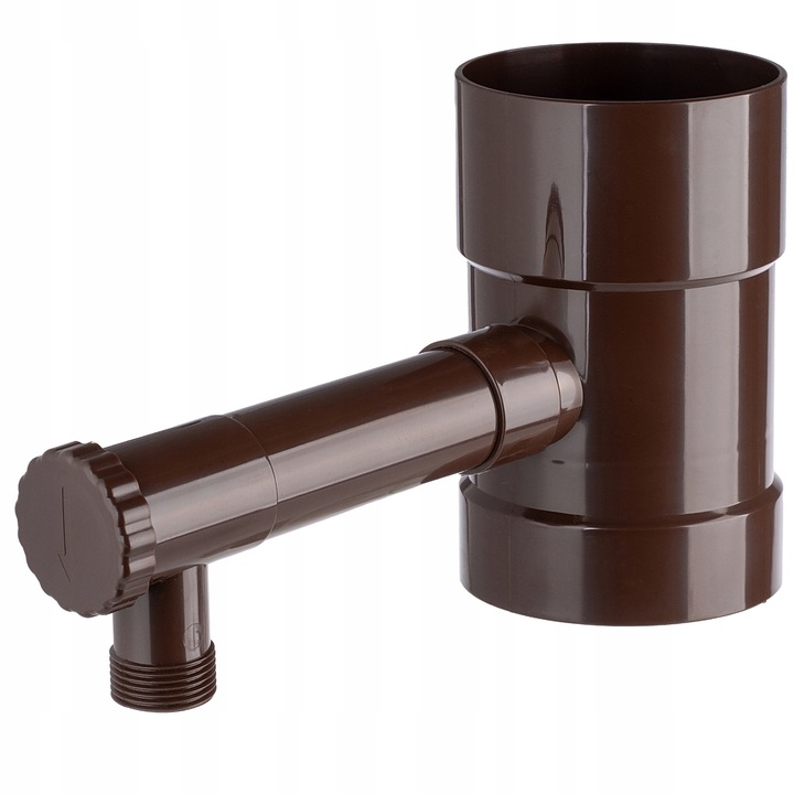 ZBIERACZ ŁAPACZ DESZCZÓWKI WODY DESZCZOWEJ Z RYNNY ZAWOREM CHWYTACZ 100mm