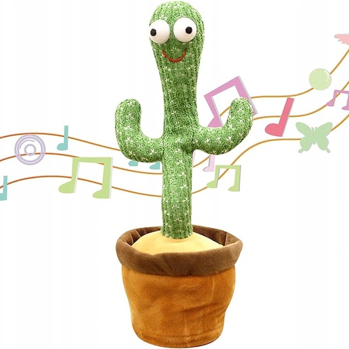 ŚPIEWAJĄCY TAŃCZĄCY KAKTUS WESOŁY POWTARZA ZABAWKI
