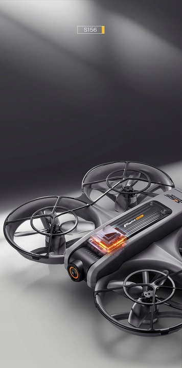 DRON KONTROLER Z LCD 2 kamery SILNIK BEZSZCZOTKOWY ZABAWKA 135G WIFI 3x AKU