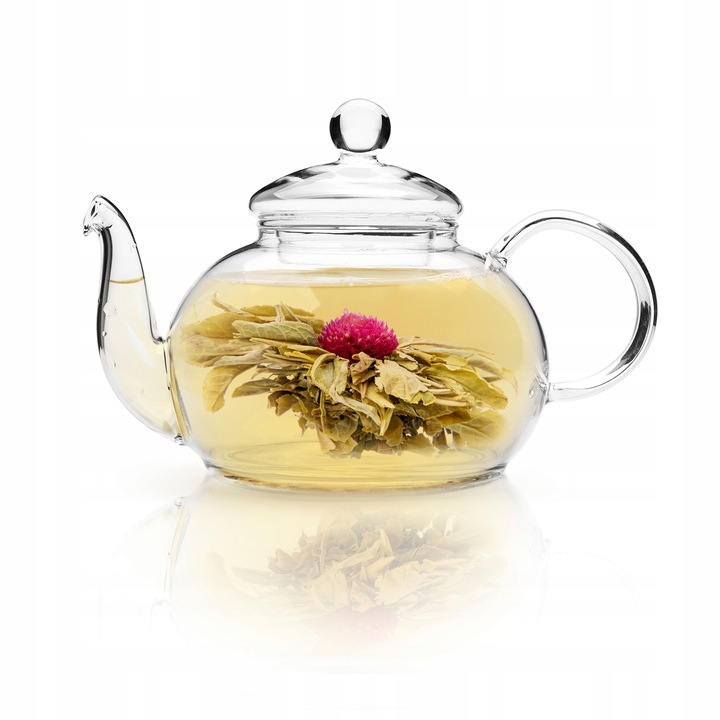 Zestaw Kwitnących herbat 9szt PREZENT podziękowanie różne SMAKI BOMBONIERKA