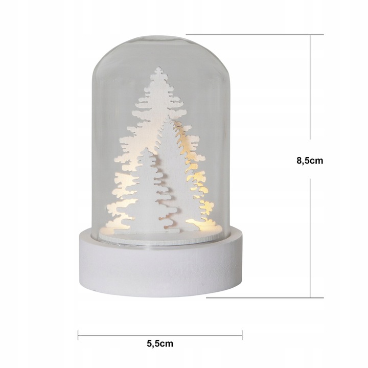 Zestaw 3 małych scenek pod kopułą Led KUPOL