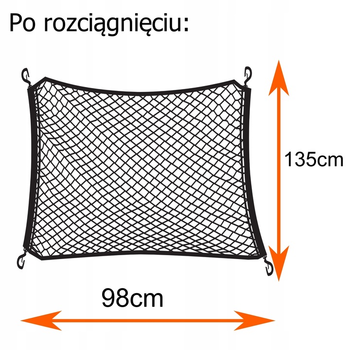 Siatka do bagażnika