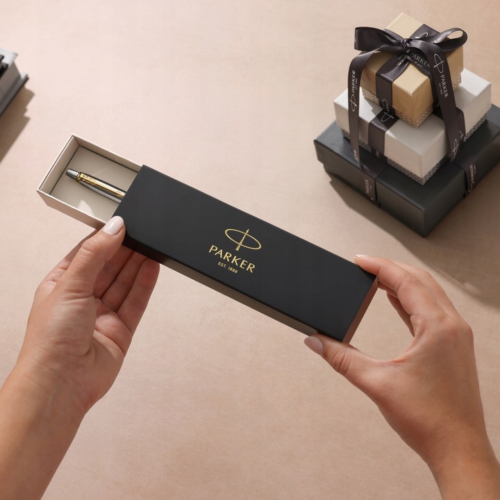 Długopis Parker Jotter Stal Matowa GT z grawerem - prezent na Walentynki