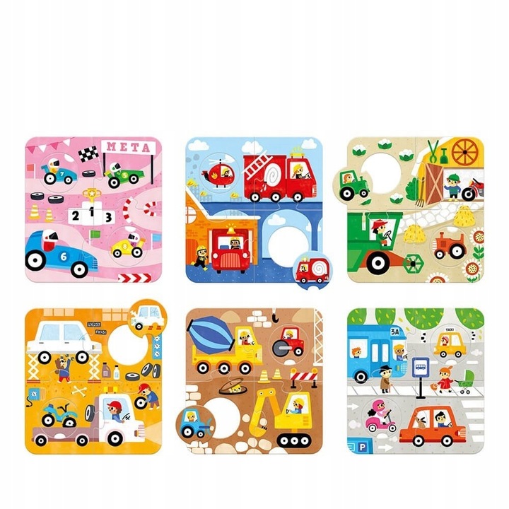 Czuczu Układanki z dziurką Pojazdy