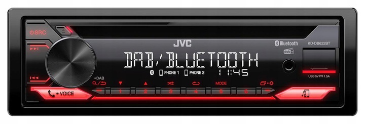 JVC KD-DB622BT radio samochodowe CD Bluetooth DAB / DAB+ / AUX / MP3 / USB