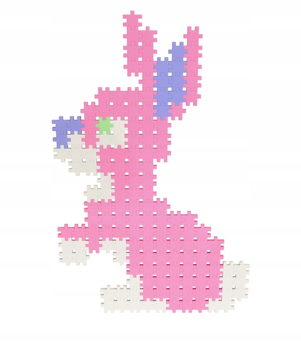 KLOCKI KONSTRUKCYJNE MINI WAFLE Meli Minis Pastel 1200 El PUZZLE MOZAIKA