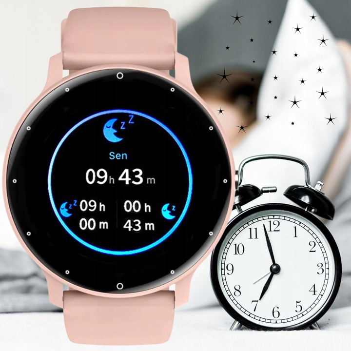Zegarek damski SMARTWATCH SMS KROKI PULS POLSKIE MENU