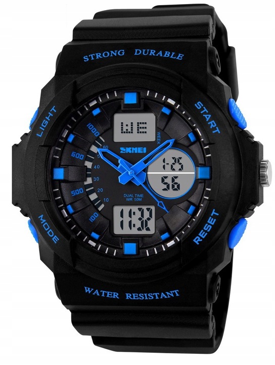 Zegarek dziecięcy SKMEI elektroniczny czarny wiele funkcji