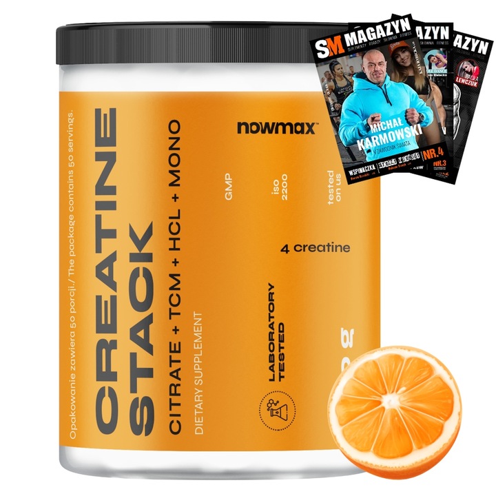 nowmax CREATINE STACK 500 g KREATYNA HCL TCM MONO STACK KREATYNOWY MATRIX