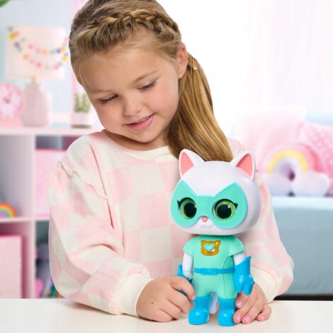 DISNEY JUNIOR SUPERKOTY SUPER KITTIES INTERAKTYWNA FIGURKA BITSY/KIZIA 20CM