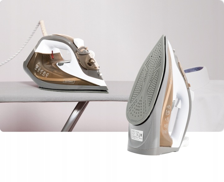 Żelazko parowe Kernau KSSI 2201 C 2200W Anti-Calc Stopa ceramiczna Titanum