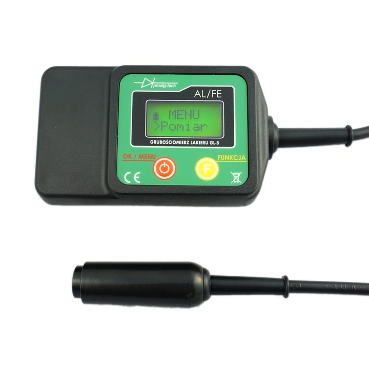 Miernik Grubości Lakieru Tester Prodig Tech GL-8s Sonda na Przewodzie
